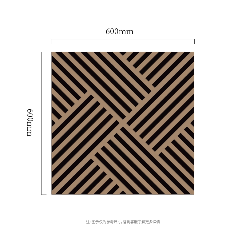 剖面线线性 MDF-on-PET 吸音墙板 剖面线线性 MDF-on-PET 吸音墙板