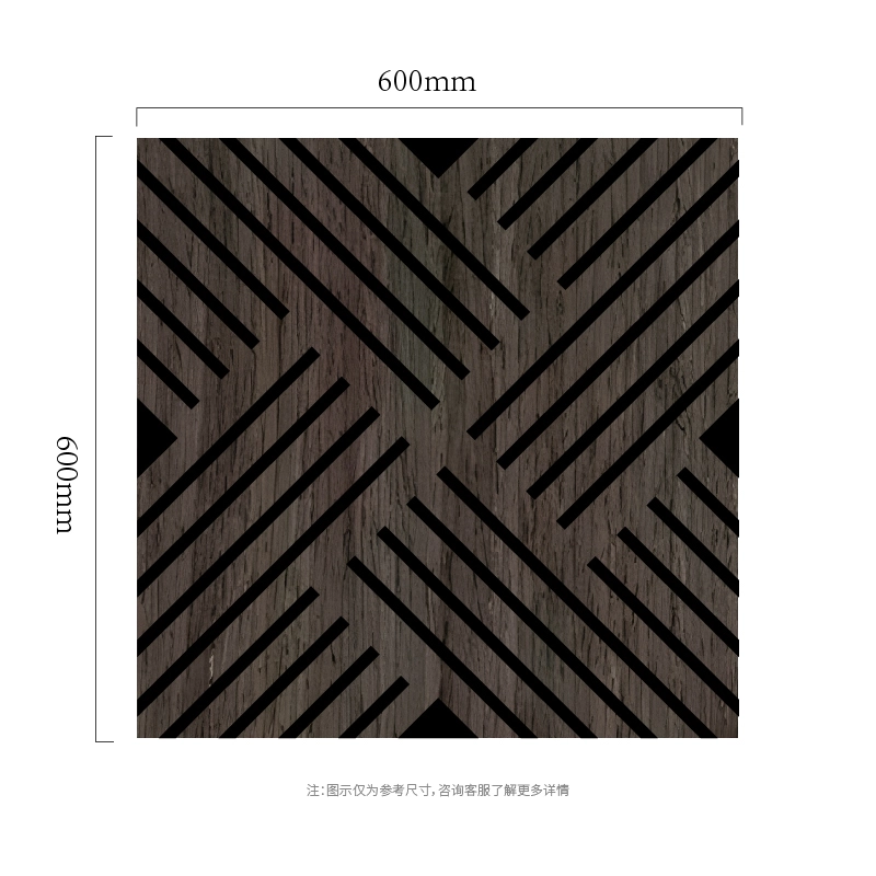 Crossline 对角 MDF-on-PET 隔音墙板 Crossline 对角 MDF-on-PET 隔音墙板